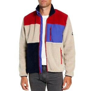 Penfield Mattawa  Colorblock Fleece Jacket Mens M Sherpa Zip 90s Retro Gorpcore